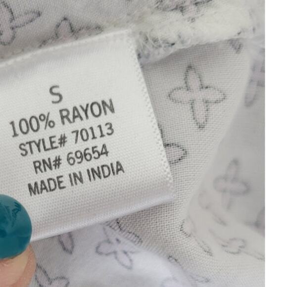 Francescas Top Womens Small Layered Ruffles Boho Cottagecore Coastal Vibes NWT - Picture 8 of 9